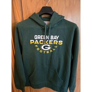 NFL Team Apparel DC385 Hoodie Large Green Green Bay Packers Logo Kangaroo Pocket